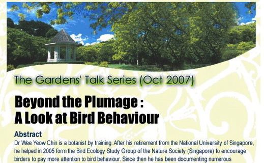 The Bird Ecology Study Group is ten years old today